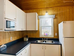 One of the kitchens at Adventure Bay Cottages